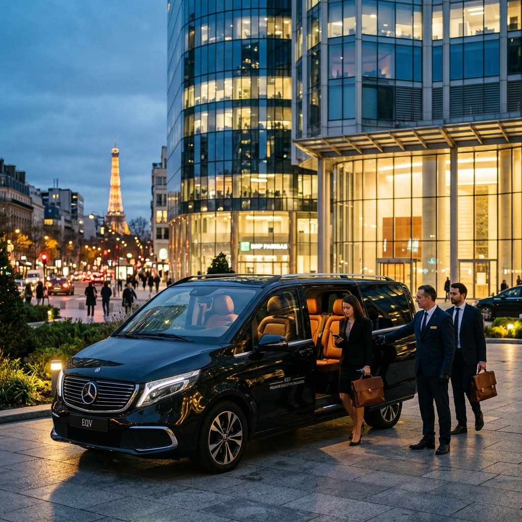 Salon de l’Automobile et Mobilité Paris 2026 : Réservez votre Transfert Électrique en Mercedes EQV